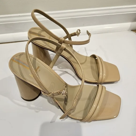 Sam Edelman Patti Ankle Strap Sandal in BEIGE Size 8 - Picture 12 of 14
